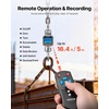 image:imageVEVOR Digital Crane Scale 6600 lbs3000 kg Max Capacity Heavy Duty Industrial Hanging Scale with Cast Aluminum Case amp LCD Display 1 lbs Division amp 3 Unit Switch Remote Control for Garage Factory