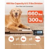 image:imageVEVOR Digital Shipping Scale 01 lbs High Accuracy 660 lbs Postal Scale with LCD Display HoldTare Function amp ACDC Power Supply Fit for Packages Postage Luggage Battery amp Adapter Included660Lbs