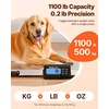 image:imageVEVOR Digital Shipping Scale 01 lbs High Accuracy 660 lbs Postal Scale with LCD Display HoldTare Function amp ACDC Power Supply Fit for Packages Postage Luggage Battery amp Adapter Included1100Lbs