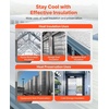 image:imageVEVOR Double Reflective Insulation RollDoubleSided Aluminum Foil Radiant Barrier6mm 48 inx100 ftDualLayer Air Bubble Heat Reflective ShieldThermal Insulation Roll for Garage Door Window RV RoofsSilver