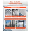 image:imageVEVOR Double Reflective Insulation RollDoubleSided Aluminum Foil Radiant Barrier6mm 48 inx100 ftDualLayer Air Bubble Heat Reflective ShieldThermal Insulation Roll for Garage Door Window RV RoofsSilver