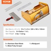 image:imageVEVOR Drywall Flat Box 10Inch Wide Quick Clean Aluminum Finishing Mud Box for Plasterboard Wallboard Sheetrock Bonus Mudguard Extra 2 Stainless Steel Blades 1012Inch10 Drywall Flat Box
