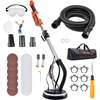 image:imageVEVOR Drywall Sander 1150W Electric Drywall Sander Popcorn Ceiling Removal Tool with Vacuum Dust Collection 5 Variable Speed 8001700 RPM LED Light Foldable amp Extendable Handle 15 Sanding Discs1010W7 Variable Speed 10002200 RPM