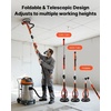 image:imageVEVOR Drywall Sander 1150W Electric Drywall Sander Popcorn Ceiling Removal Tool with Vacuum Dust Collection 5 Variable Speed 8001700 RPM LED Light Foldable amp Extendable Handle 15 Sanding Discs850W5 Variable Speed 8001700RPM