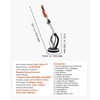 image:imageVEVOR Drywall Sander 1150W Electric Drywall Sander Popcorn Ceiling Removal Tool with Vacuum Dust Collection 5 Variable Speed 8001700 RPM LED Light Foldable amp Extendable Handle 15 Sanding Discs1010W7 Variable Speed 10002200 RPM