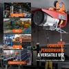 image:imageVEVOR Electric Hoist Manual Trolley 2200 lbs1 Ton Capacity for PA200 PA250 PA300 PA400 PA500 Push Beam Trolley with Dual Wheels 268433 Adjustable Beam Flange Width for Straight Curved I Beam05T