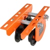 image:imageVEVOR Electric Hoist Manual Trolley 2200 lbs1 Ton Capacity for PA200 PA250 PA300 PA400 PA500 Push Beam Trolley with Dual Wheels 268433 Adjustable Beam Flange Width for Straight Curved I Beam1T