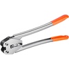 image:imageVEVOR Electric Strapping Machine for 035063 PP PET Straps Portable Electric Banding Tool with Digital Display 2 x 5000mAh Battery Powered Automatic Strapping Tool for Packaging Box PalletPP 12x3200 5PC Set