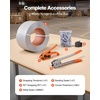image:imageVEVOR Electric Strapping Machine for 035063 PP PET Straps Portable Electric Banding Tool with Digital Display 2 x 5000mAh Battery Powered Automatic Strapping Tool for Packaging Box PalletPP 12x3200 5PC Set