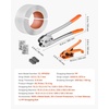 image:imageVEVOR Electric Strapping Machine for 035063 PP PET Straps Portable Electric Banding Tool with Digital Display 2 x 5000mAh Battery Powered Automatic Strapping Tool for Packaging Box PalletPP 12x3200 5PC Set