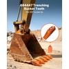 image:imageVEVOR Excavator Bucket Teeth with Pins 7 Pack 684447 Bucket Tooth Set Fits 58in Buckets Edge Heavy Duty 734 in Bolt on Digging Buckets Teeth Replacement for Skid Steer amp Mini Excavator7 pack