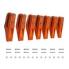 image:imageVEVOR Excavator Bucket Teeth with Pins 7 Pack 684447 Bucket Tooth Set Fits 58in Buckets Edge Heavy Duty 734 in Bolt on Digging Buckets Teeth Replacement for Skid Steer amp Mini Excavator7 pack