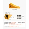 image:imageVEVOR Excavator Bucket Teeth with Pins 7 Pack 684447 Bucket Tooth Set Fits 58in Buckets Edge Heavy Duty 734 in Bolt on Digging Buckets Teeth Replacement for Skid Steer amp Mini Excavator10 pack