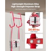 image:imageVEVOR Fire Escape Ladder 56 Story 50FT Retractable Emergency Fire Ladder Lightweight Aluminum Alloy Safety Escape Ladders with Sturdy Polyester Strap AntiSlip amp Wide Rungs 1000LBS Max Loading