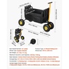 image:imageVEVOR Fishing Cart 300 lbs Load Capacity Foldable Fish and Marine Cart with Four 11 Big Wheels Rubber Balloon Tires HeavyDuty Steel Pier Wagon Trolley with 8 Rod Holders for Picnic2 11 Rubber Tires  300 lbs