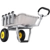 image:imageVEVOR Fishing Cart 300 lbs Load Capacity Foldable Fish and Marine Cart with Four 11 Big Wheels Rubber Balloon Tires HeavyDuty Steel Pier Wagon Trolley with 8 Rod Holders for Picnic2 13 Rubber Tires  200 lbs