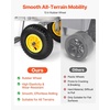 image:imageVEVOR Fishing Cart 300 lbs Load Capacity Foldable Fish and Marine Cart with Four 11 Big Wheels Rubber Balloon Tires HeavyDuty Steel Pier Wagon Trolley with 8 Rod Holders for Picnic2 13 Rubber Tires  200 lbs