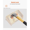 image:imageVEVOR Flat Box Handle 4064 in Adjustable Length Drywall Flat Finishing Extension Handle with Anodized Aluminum Construction 360 Unrestricted Painting NonSlip Grip for Wallboard Plasterboard