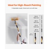 image:imageVEVOR Flat Box Handle 4064 in Adjustable Length Drywall Flat Finishing Extension Handle with Anodized Aluminum Construction 360 Unrestricted Painting NonSlip Grip for Wallboard Plasterboard
