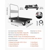 image:imageVEVOR Foldable Push Cart Dolly 660 lbs Capacity Folding Platform Truck with Swivel Wheels Moving Platform Hand Truck Flatbed Cart Space Saving Push Handle for Easy Storage 352 x 234 x 335 in352 x 234 x 335 in 895 x 595 x 850 mm