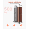 image:imageVEVOR Folding Chair Rack 500 LBS Capacity HeavyDuty Chair Cart for 60 Chairs Metal Chair Storage Dolly Chair Holder with Swivel Casters and Locking Wheels for Party EventHotelMatte Black500 LBS
