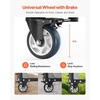 image:imageVEVOR Folding Chair Rack 500 LBS Capacity HeavyDuty Chair Cart for 60 Chairs Metal Chair Storage Dolly Chair Holder with Swivel Casters and Locking Wheels for Party EventHotelMatte Black400 LBS