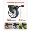 image:imageVEVOR Folding Chair Rack 500 LBS Capacity HeavyDuty Chair Cart for 60 Chairs Metal Chair Storage Dolly Chair Holder with Swivel Casters and Locking Wheels for Party EventHotelMatte Black500 LBS
