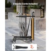 image:imageVEVOR Folding Chair Rack 500 LBS Capacity HeavyDuty Chair Cart for 60 Chairs Metal Chair Storage Dolly Chair Holder with Swivel Casters and Locking Wheels for Party EventHotelMatte Black400 LBS