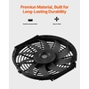 image:imageVEVOR Gable Mount Fan 12 Inch Solar Power Attic Exhaust Fan with Adjustable Thermostat amp Outer Mesh 1300 CFM House Ventilator Cools Up to 1850 SqFt Quiet Ventilation for Roof Garage Shop Black