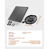 image:imageVEVOR Gable Mount Fan 12 Inch Solar Power Attic Exhaust Fan with Adjustable Thermostat amp Outer Mesh 1300 CFM House Ventilator Cools Up to 1850 SqFt Quiet Ventilation for Roof Garage Shop Black