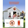 image:imageVEVOR Gable Mount Fan 14 Inch Solar Power Attic Exhaust Fan with Adjustable Thermostat amp Outer Mesh 1300 CFM House Ventilator Cool Upto 1850 SqFt Quiet Ventilation for Roof Garage Shop Black