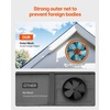 image:imageVEVOR Gable Mount Fan 14 Inch Solar Power Attic Exhaust Fan with Adjustable Thermostat amp Outer Mesh 1300 CFM House Ventilator Cool Upto 1850 SqFt Quiet Ventilation for Roof Garage Shop Black