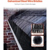 image:imageVEVOR Gutter Brush 60 Feet Total Length 433 inch Diameter Gutter Cleaning Tools GroundLevel Gutter Brush Leaf Guard for 5 Inch Gutters Easily Clear roof Leaves and Debris 20 Pack60FT  525in diameter