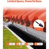 image:imageVEVOR Gutter Brush 60 Feet Total Length 433 inch Diameter Gutter Cleaning Tools GroundLevel Gutter Brush Leaf Guard for 5 Inch Gutters Easily Clear roof Leaves and Debris 20 Pack60FT  525in diameter