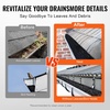 image:imageVEVOR Gutter Brush 60 Feet Total Length 433 inch Diameter Gutter Cleaning Tools GroundLevel Gutter Brush Leaf Guard for 5 Inch Gutters Easily Clear roof Leaves and Debris 20 Pack60 Ft