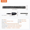 image:imageVEVOR Gutter Brush 60 Feet Total Length 433 inch Diameter Gutter Cleaning Tools GroundLevel Gutter Brush Leaf Guard for 5 Inch Gutters Easily Clear roof Leaves and Debris 20 Pack60 Ft