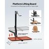 image:imageVEVOR Hitch Deer Hoist with Lifting System Platform 300 lbs Load Capacity Game Hoist Winch Lift with 2inch Receiver 360Degree Swivel Shaft amp Foldable HitchMounted Deer Hanger for Moving Game300 lbs