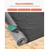 image:imageVEVOR House Wrap 4 x 250 ft 017 mm Thick Vapor Barrier Heavy Duty Plastic Sheeting for TearResistant Drop Cloth Vapor Barrier Covering for Residential amp Commercial Construction Black