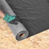 image:imageVEVOR House Wrap 4 x 250 ft 017 mm Thick Vapor Barrier Heavy Duty Plastic Sheeting for TearResistant Drop Cloth Vapor Barrier Covering for Residential amp Commercial Construction Black