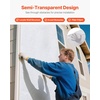 image:imageVEVOR House Wrap 9 x 75 ft 013 mm Thick Vapor Barrier Heavy Duty Plastic Sheeting for TearResistant Drop Cloth Vapor Barrier Covering for Residential amp Commercial Construction White