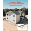 image:imageVEVOR House Wrap 9 x 75 ft 013 mm Thick Vapor Barrier Heavy Duty Plastic Sheeting for TearResistant Drop Cloth Vapor Barrier Covering for Residential amp Commercial Construction White