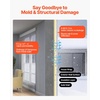 image:imageVEVOR House Wrap 9 x 75 ft 013 mm Thick Vapor Barrier Heavy Duty Plastic Sheeting for TearResistant Drop Cloth Vapor Barrier Covering for Residential amp Commercial Construction White