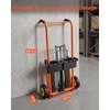 image:imageVEVOR Hydraulic Material Lift Winch Stacker 450 lbs Load Capacity 394 Max Lifting Height Pallet Truck Dolly with Fork Lift Table Foldable amp Portable Pallet Jack Table Cart Orange amp Black