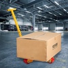 image:imageVEVOR Machinery Skate Dolly 6614 LBS3T Industrial Machinery Mover with Handle Carbon Steel Machinery Moving Skate with 3 360 Swivel PU Wheels 360 Rotation NonSlip Cap for Warehouse Workshop