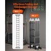 image:imageVEVOR MultiPurpose Folding Ladder 7in1 Tall Extension Step Ladder A Frame 5 Step Telescoping Ladder 19ft Reach Height Heavy Duty Adjustable Ladder 330 lbs Capacity for Home Outdoor MetalBlack