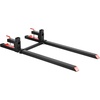image:imageVEVOR Pallet Forks 2000 lbs Clamp on Pallet Forks 60Inch Total Length HeavyDuty Tractor Fork with Adjustable Stabilizer Bar for Tractor Attachments Loader Bucket and Skid Steer Black60 Inch