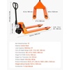 image:imageVEVOR Pallet Jack 5500 lbs Load Capacity Manual Pallet Truck with 48L x 27W Inch Forks for Material Handling 33571 Inch Fork Lift Height Range Suitable for Warehouse Supermarket Manufacturing6600 LBS