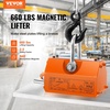 image:imageVEVOR Permanent Magnetic Lifter 880 lbs Pulling Capacity Heavy Duty N42 Neodymium Lifting Magnet with Release Handle and Steel Hook Used in Shop Crane and Hoist for Lifting Plate Steel Board660 lbs300 kg Magnetic Lifter