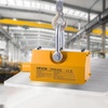 image:imageVEVOR Permanent Magnetic Lifter 880 lbs Pulling Capacity Heavy Duty N42 Neodymium Lifting Magnet with Release Handle and Steel Hook Used in Shop Crane and Hoist for Lifting Plate Steel Board1320 lbs600 kg Magnetic Lifter