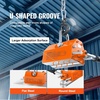 image:imageVEVOR Permanent Magnetic Lifter 880 lbs Pulling Capacity Heavy Duty N42 Neodymium Lifting Magnet with Release Handle and Steel Hook Used in Shop Crane and Hoist for Lifting Plate Steel Board3300 lbs1500 kg Magnetic Lifter